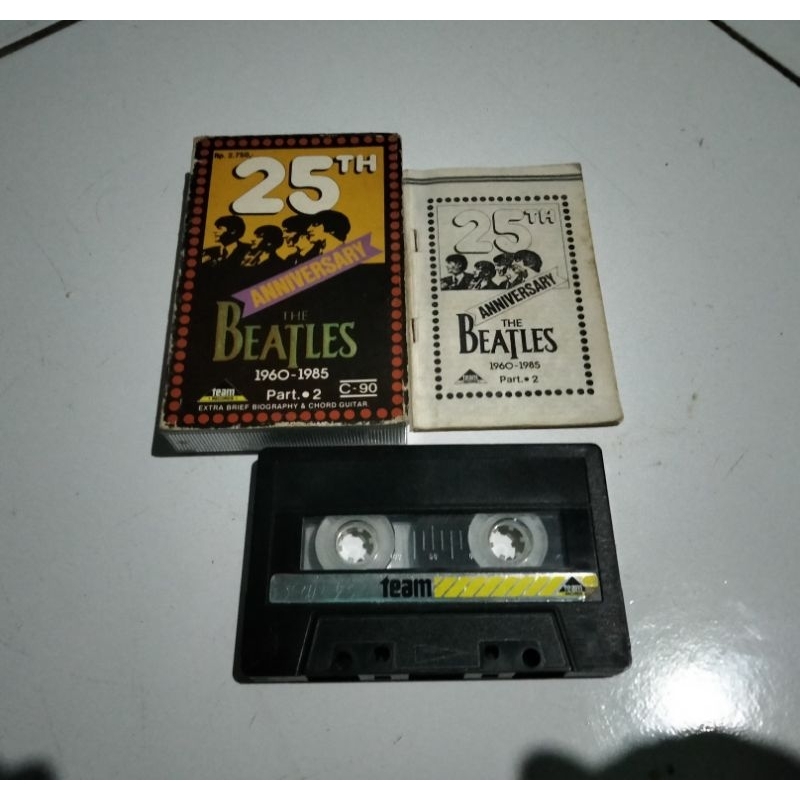 Kaset Pita Original 25 Th Anniversary The Beatles, Lengkap Booklet Lyrics