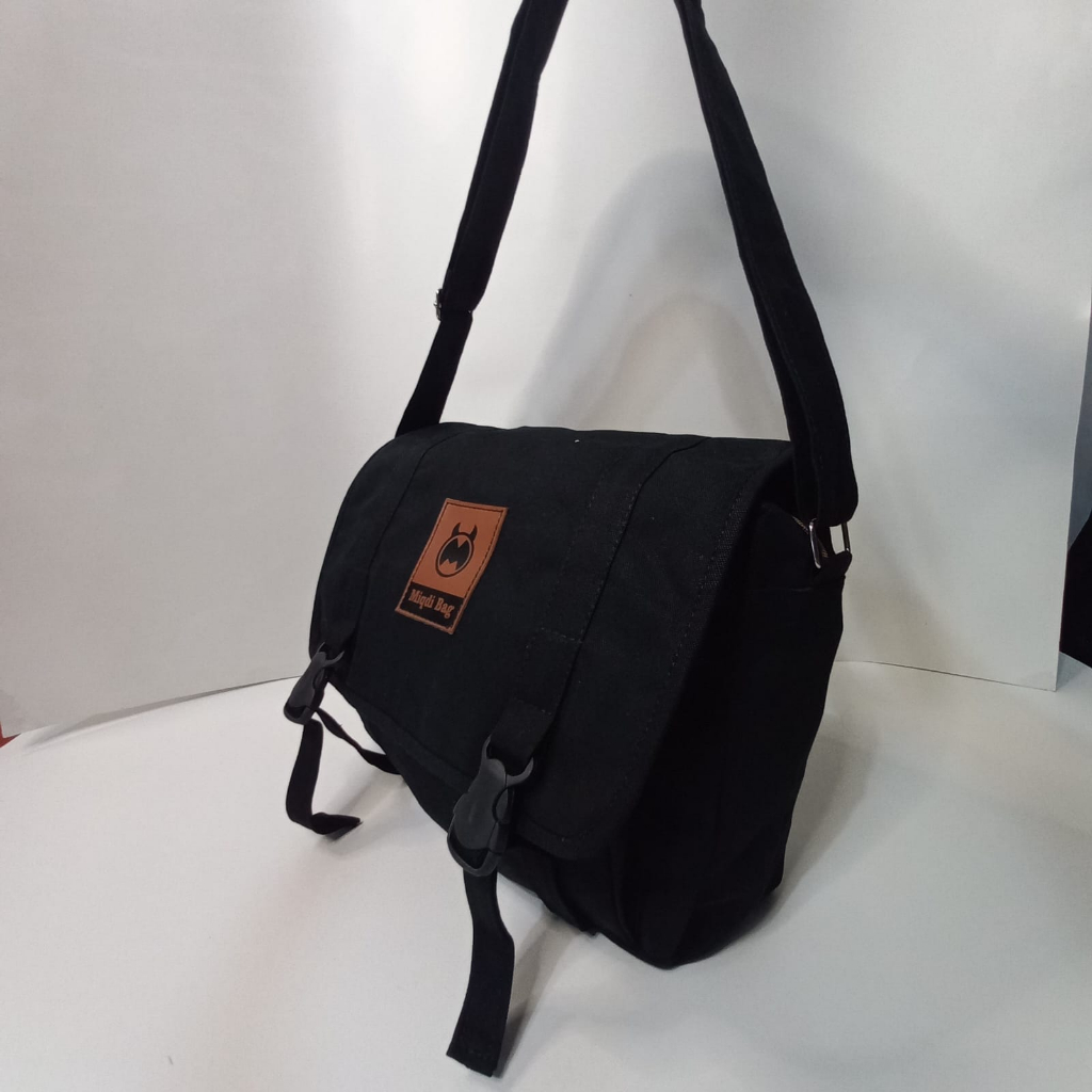 TAS SELEMPANG PRIA WANITA KANVAS TAS SELEMPANG KANVAS TAS MESSENGER TAS KULIAH SLING BAG TAS HANGOUT