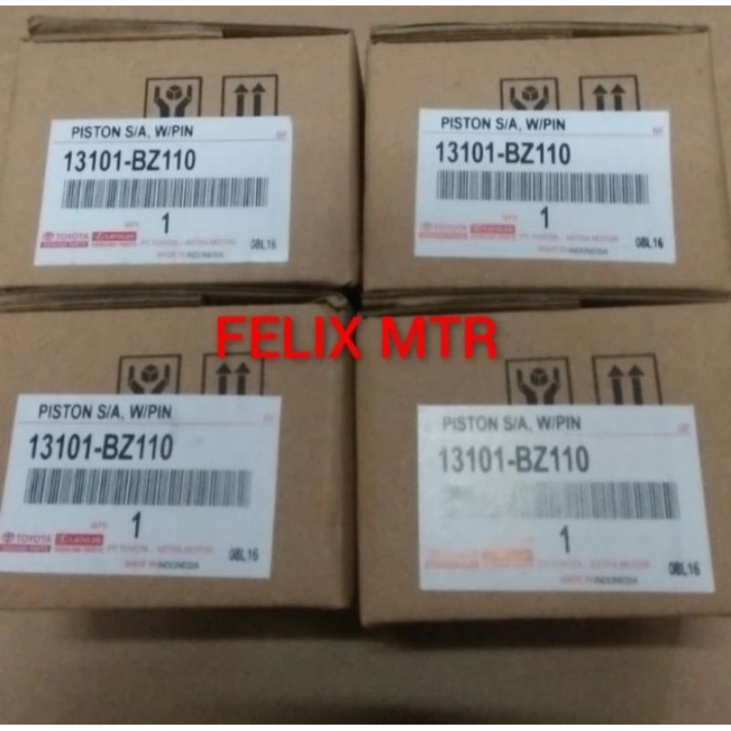 PISTON ASSY PISTON SEHER TPYOTA AVANZA 1.3 VVTI HARGA 1 SET