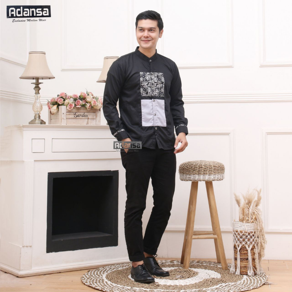 Baju koko pria lengan panjang baju koko bahan adem baju koko az zahir