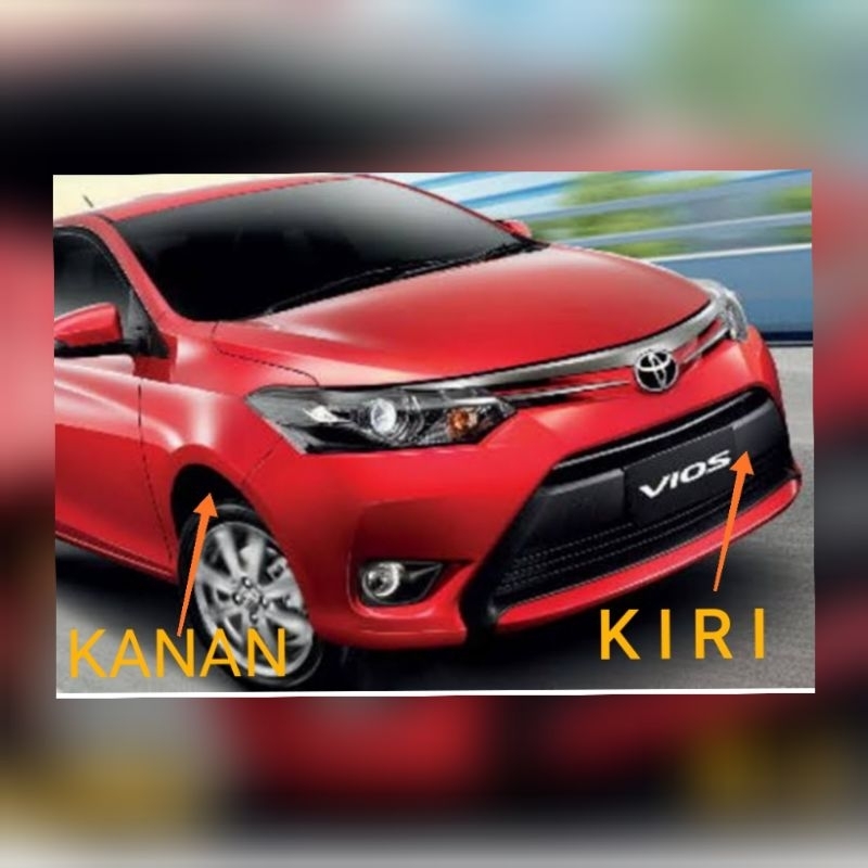 list spakbor atas ban depan vios 2013 keatas gen 3 harga sudah sepasang