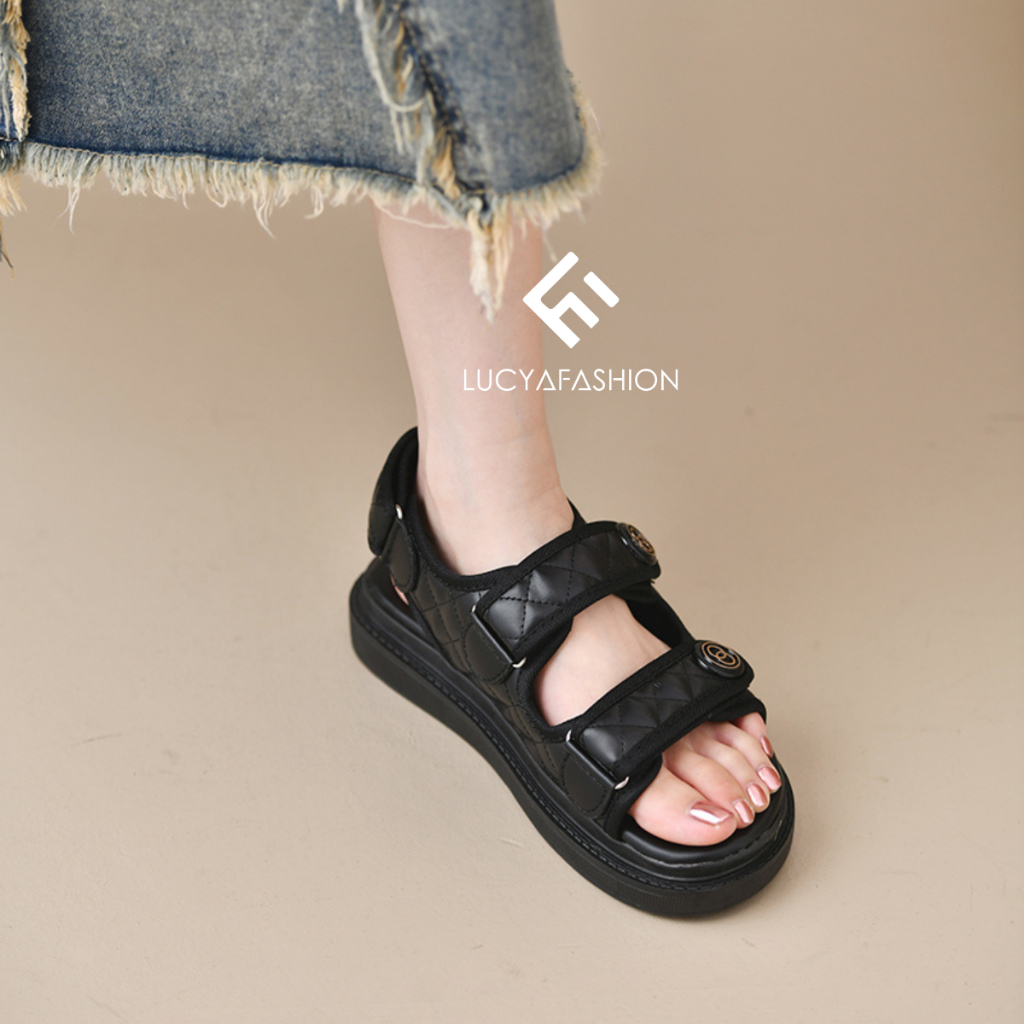 AGI5116 Sandal tali wanita import model wedges terbaru termurah 2strap cod jakarta