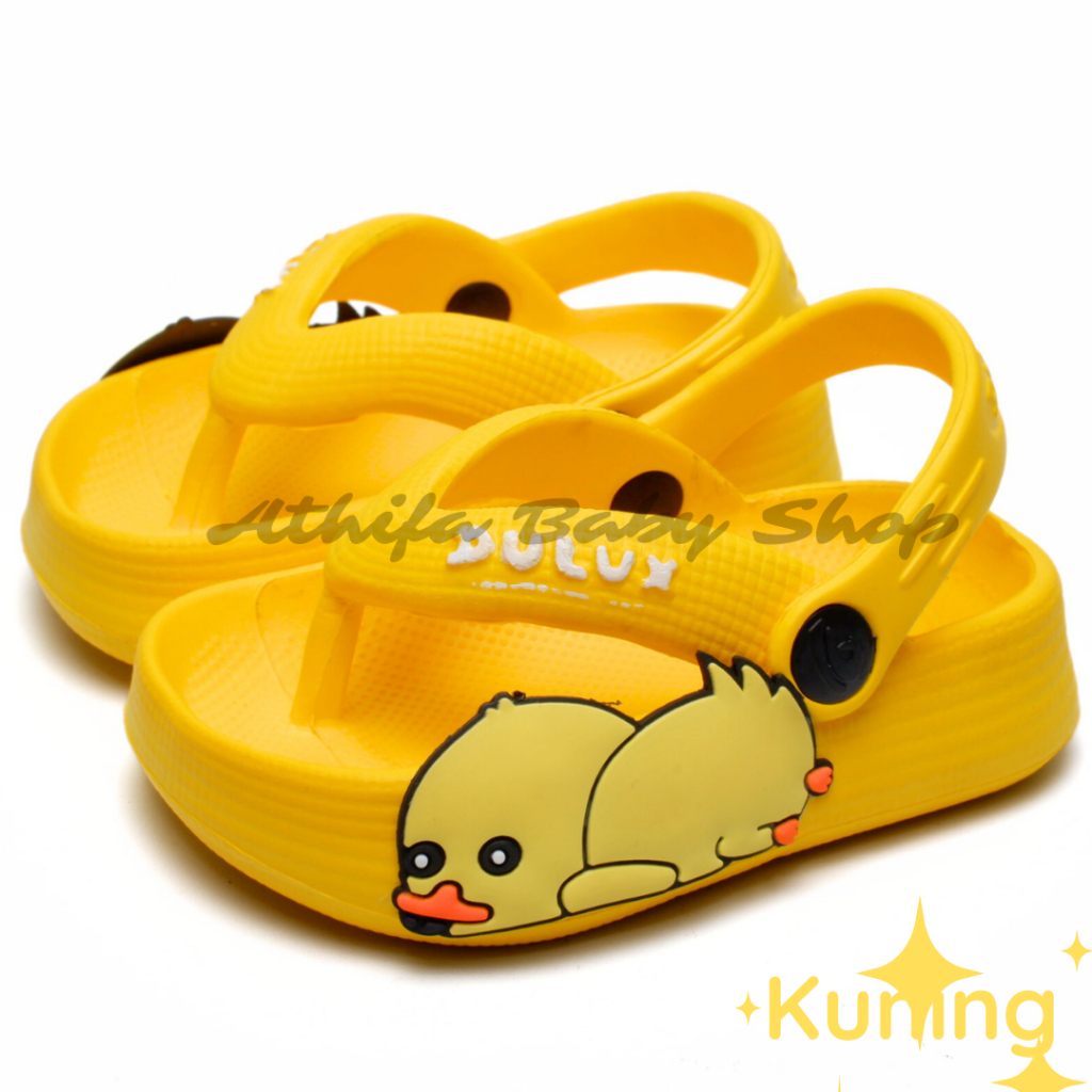 Sepatu Sandal Anak Bayi Perempuan Usia 6 Bulan 1 2 3 Tahun Anak Cowo Balita Spatu Sandal Prewalker Phylon Ringan Sendal Baim Gunung Spon -Dulux 510 Bebek-