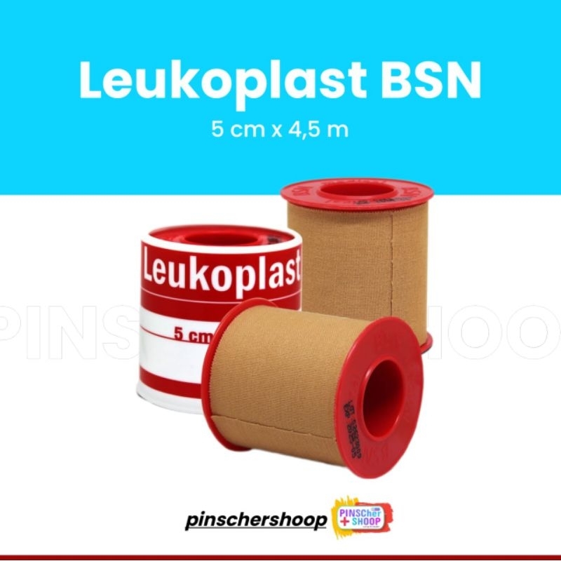 Leukoplast 5 Cm x 4,5 M (1624) Plester Roll Kain BSN