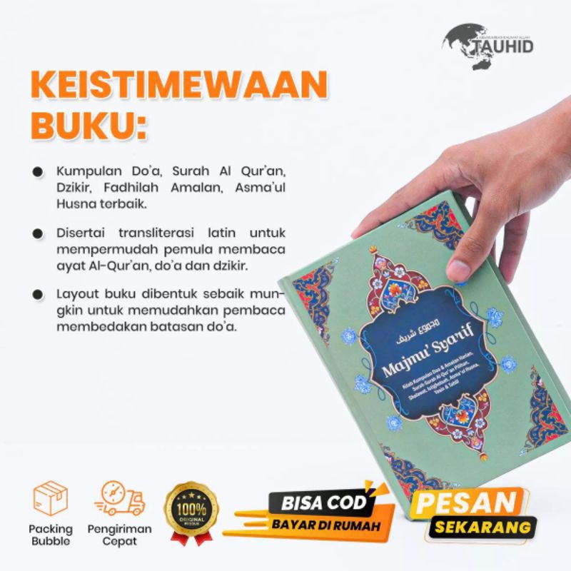 BUKU DOA DAN DZIKIR MAJMU SYARIF LENGKAP DAN TERBARU