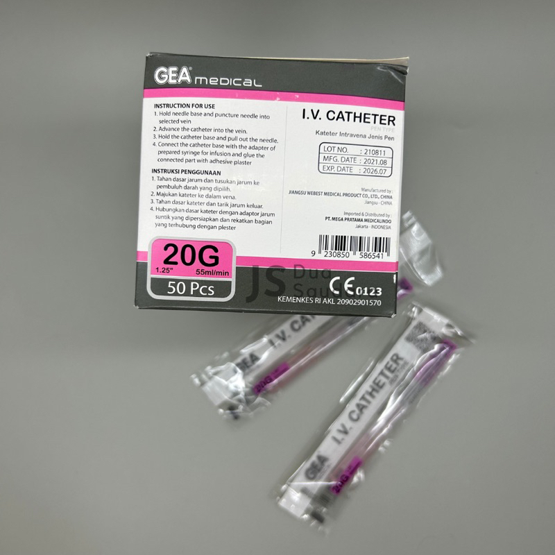 CATHETER GEA / Pen Vena GEA 20G - 55ml/ IV Canula / Cateter / Pen Like