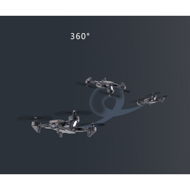 IDM DA MING Quadcopter Drone Selfie WiFi Dual Camera 2MP - DM107S - Black