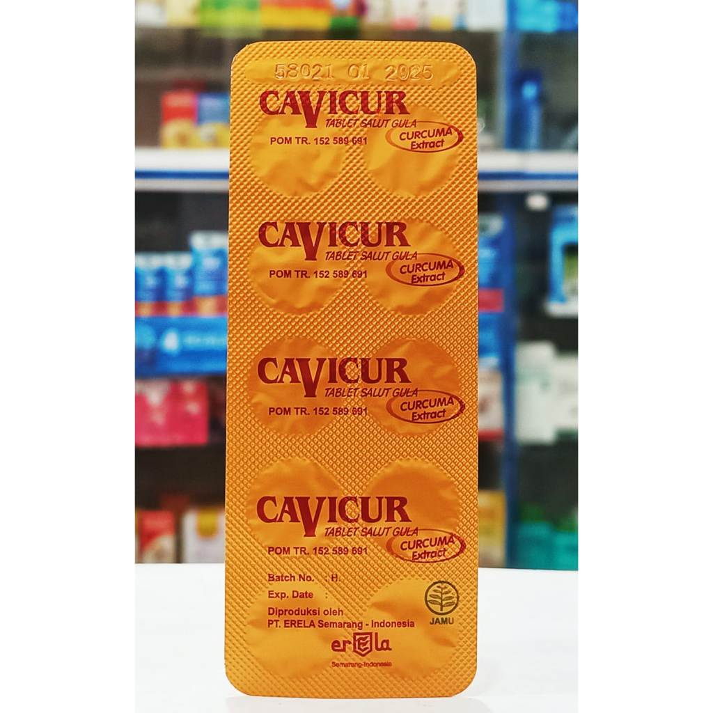 Cavicur 1 Strip Isi 10 Tablet - Suplemen Nafsu Makan dan Fungsi Hati