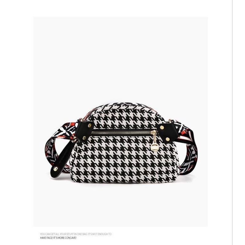 Tas Chibao Original Selempang 3912motif hitamputih