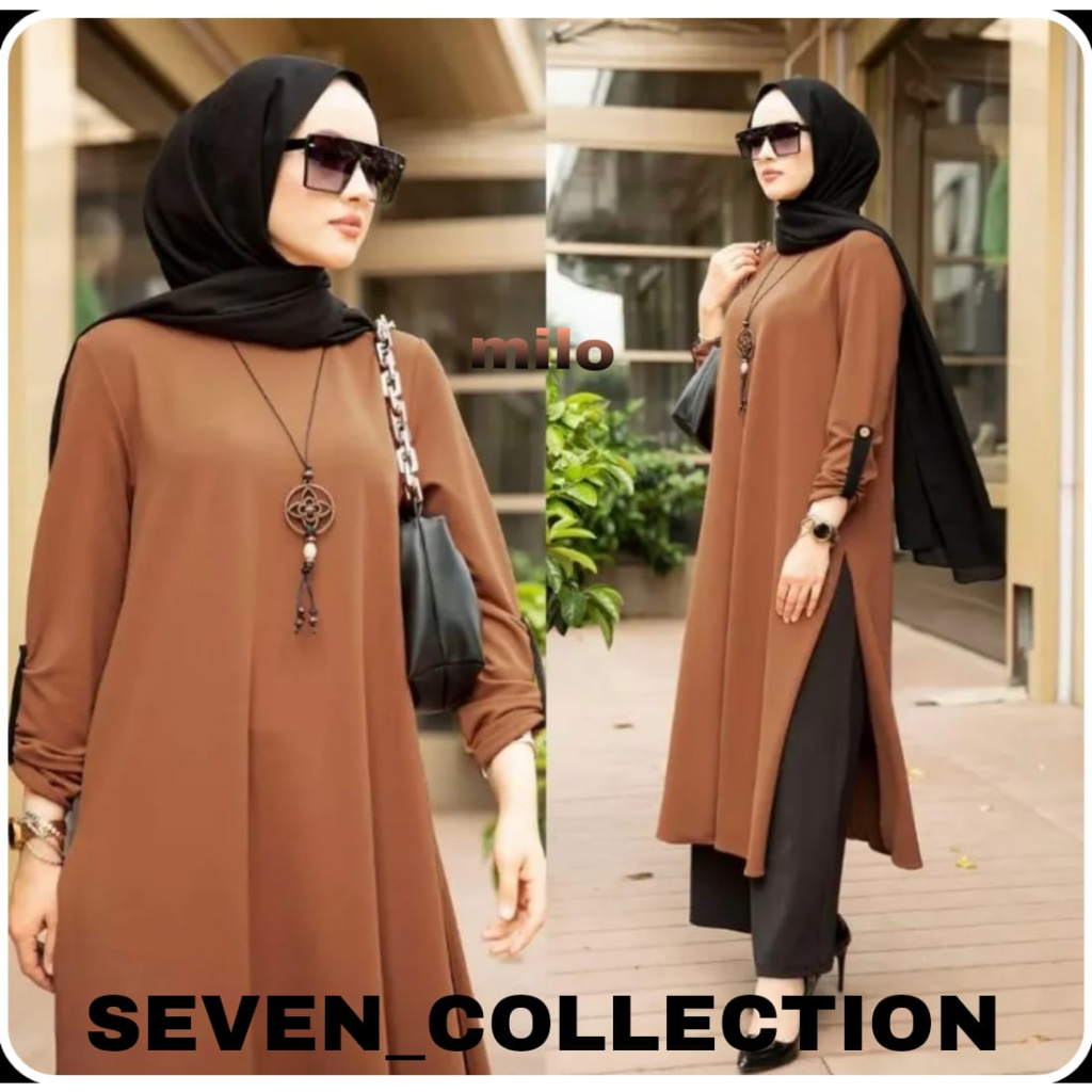 TUNIK KANAYA CRINKLE TERBARU 2023/PROMO SETELAN TUNIK KANYAYA CRINKLE JUMBO/SETELAN WANITA DEWASA/BA