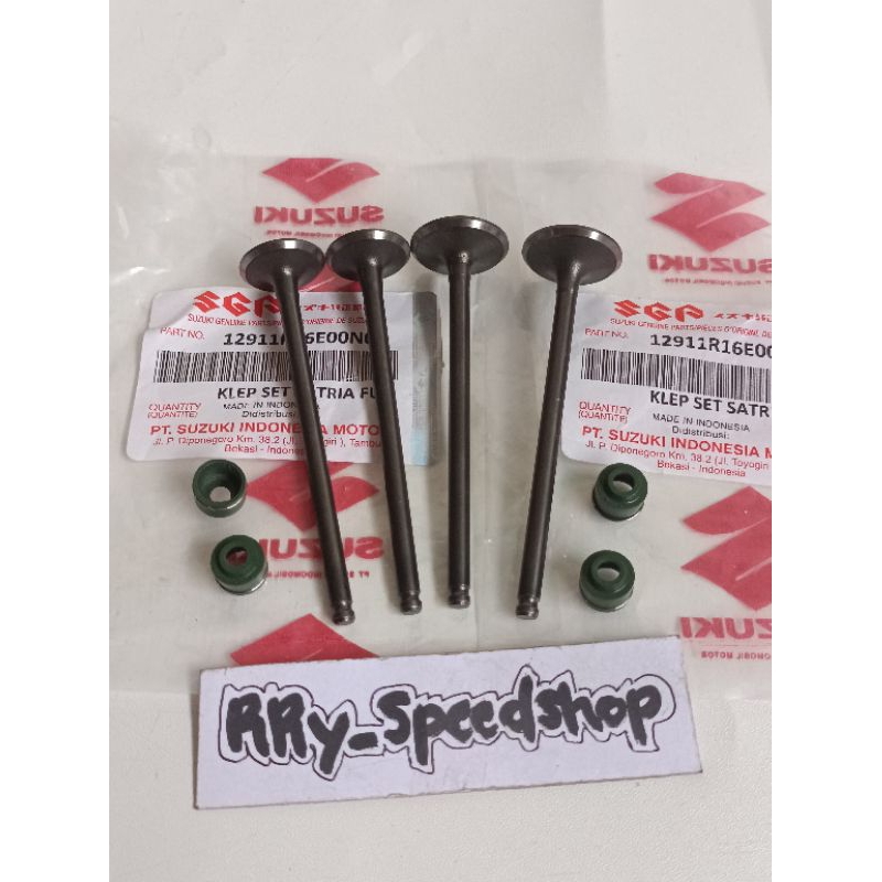 KLEP SET Payung Klep Plus Sil Klep Suzuki Satria FU 150 New Satria FU 150 Old Barong Original
