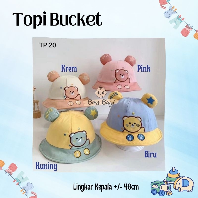 BOSS BAYI - Bucket Hat / Topi Bucket Bayi Anak Motif Animal