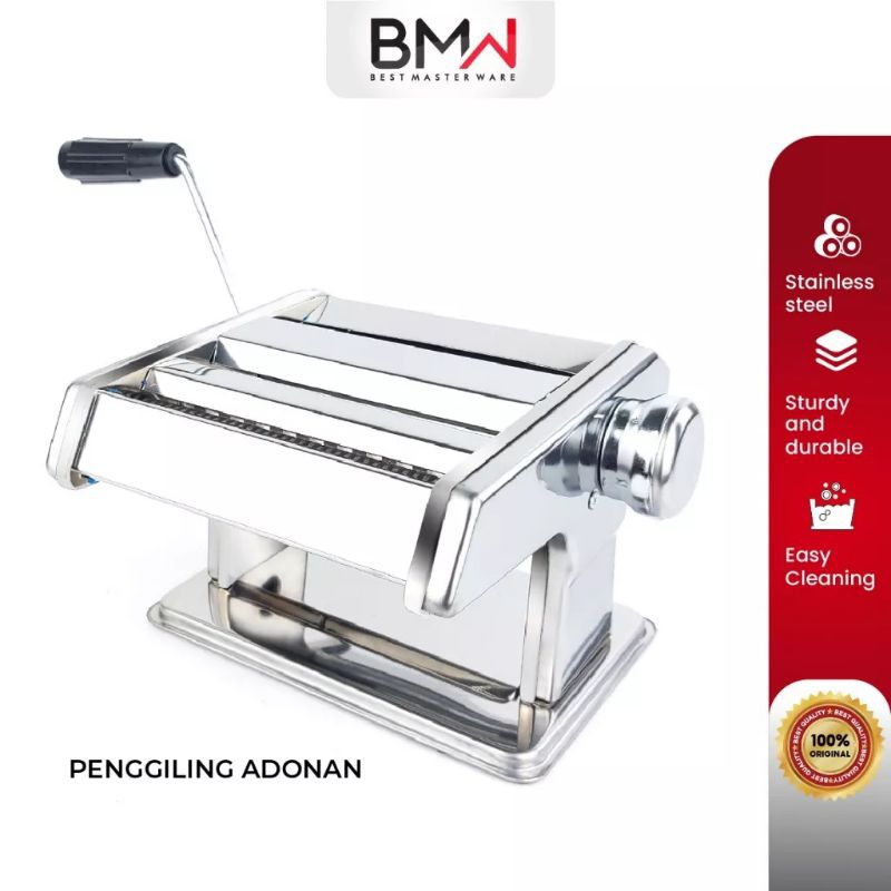 Gilingan Mie Molen Pangsit Stainless Mesin Pasta Alat Penggiling Adonan Kue