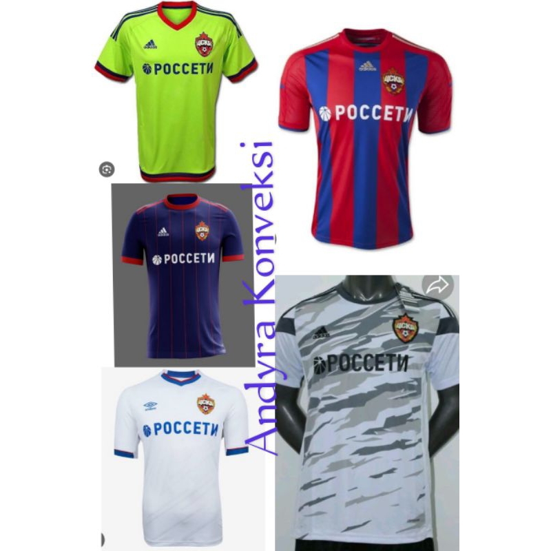 Retro Jersey CSKA Moskva / Moscow - Full Printing Free Name Set bebas