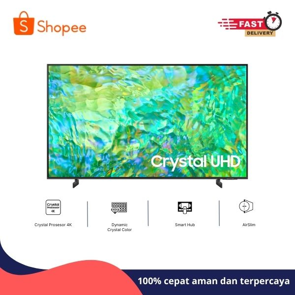 TV Samsung 50CU8000 Crystal 4K UHD Smart TV 50 Inch 2023 50BU8000 BU8000