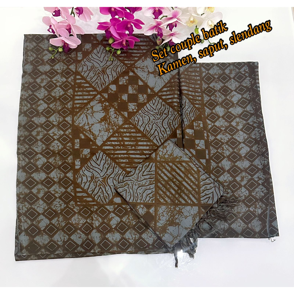 set couple kamen batik