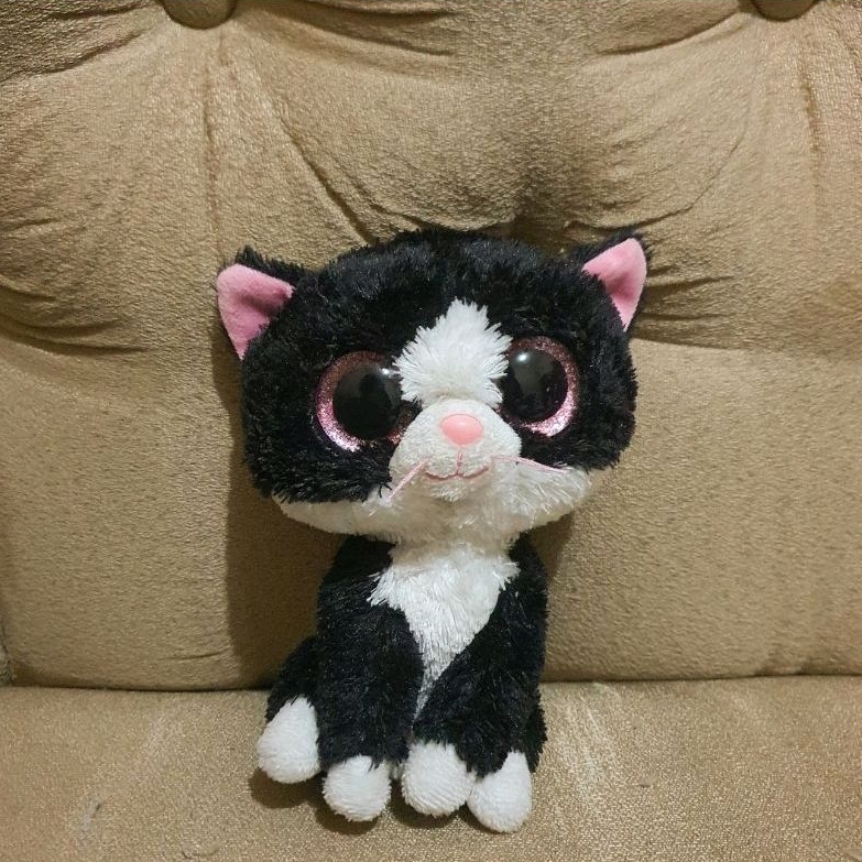 Mabel TY Plush Black Cat Boneka TY Kucing Hitam