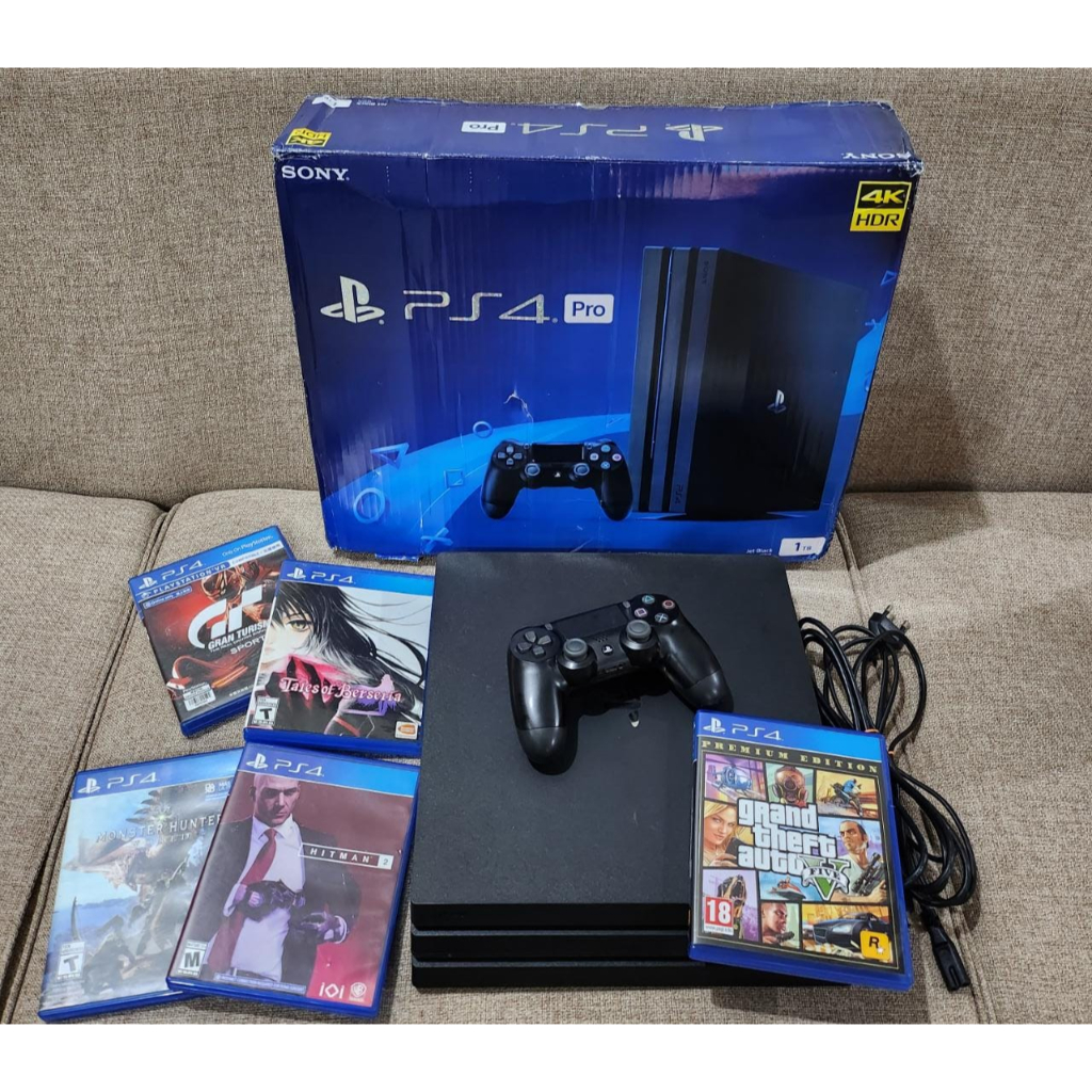 SONY PS4 PRO 1TB OFW Seri 72 (Second/Bekas) fw. 10.50 bonus games original