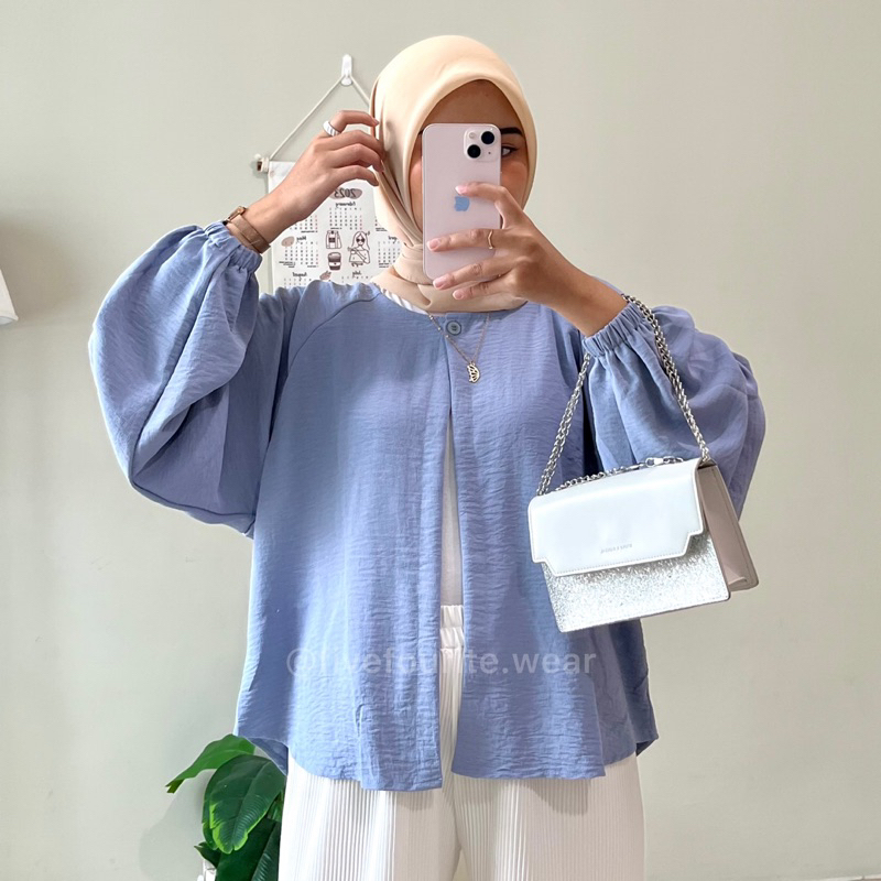 Kamya Blouse - by fivefourite.wear | Atasan Wanita | Blouse Crinkle | Blouse Wanita | Outer Wanita | Outer Blouse