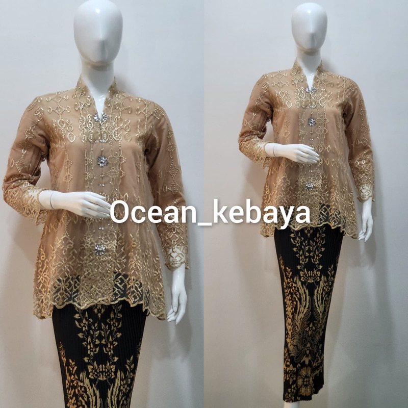 kebaya kartini modis remaja bordir payet