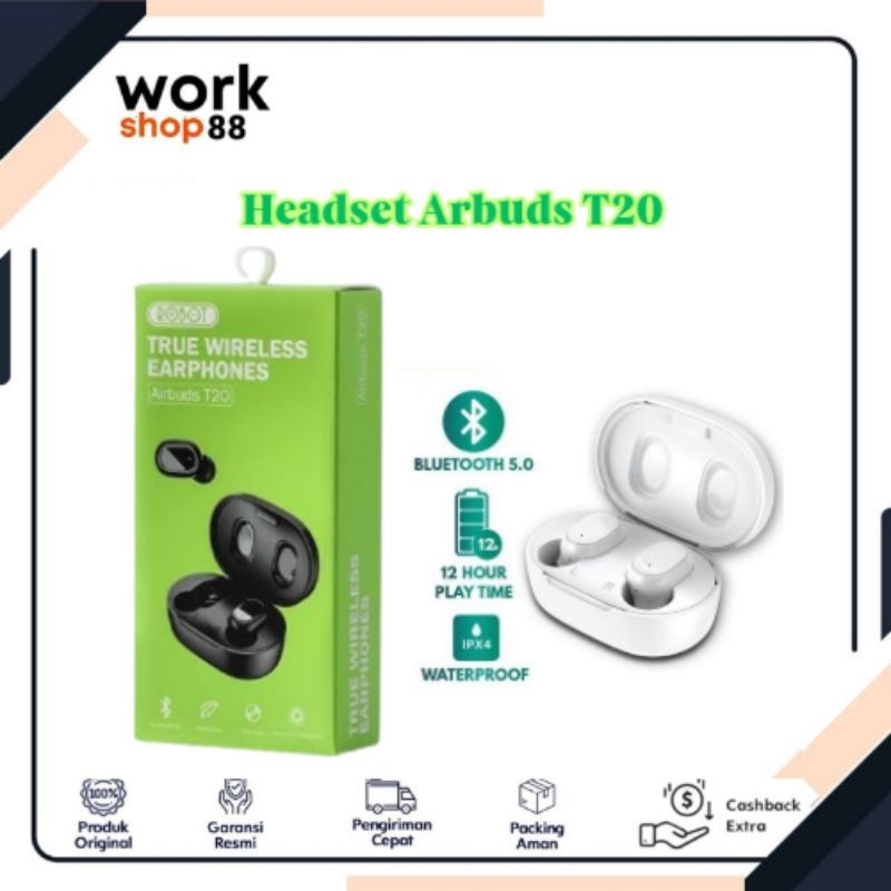 Headset robot airbuds t20 tws.