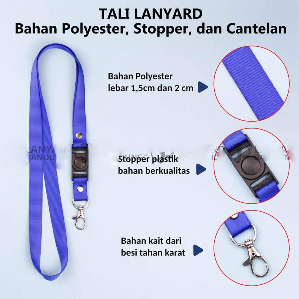 Casing &amp; Tali Lanyard / Tali Kait ID Card / Casing ID Card / Tali Gantungan