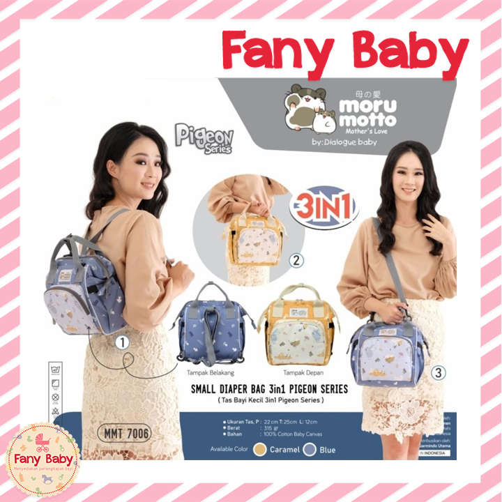 MORU MOTTO TAS SEDANG 3 IN 1 PIGEON SERIES / MMT7007