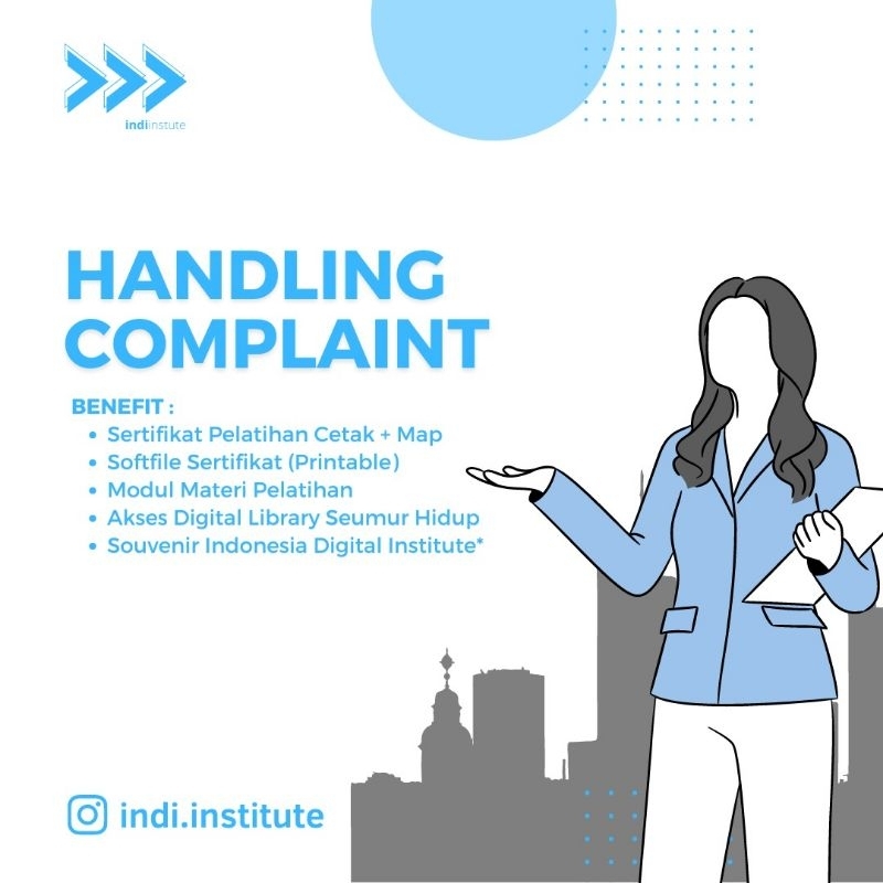 

SERTIFIKAT PELATIHAN HANDLING COMPLAINT
