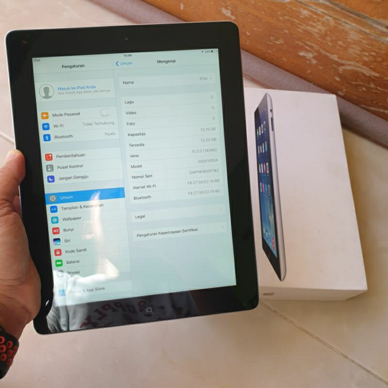 Ipad 4 16gb wifi second siap pakai