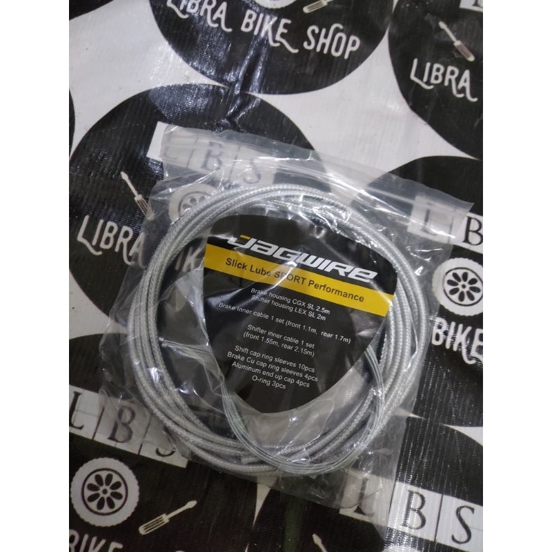 TALI KABEL CABLE SET JAGWIRE CGX LEX BRAKE SHIFTER REM CARBON SILVER