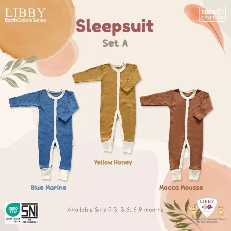 LIBBY Sleepsuit Warna Garis