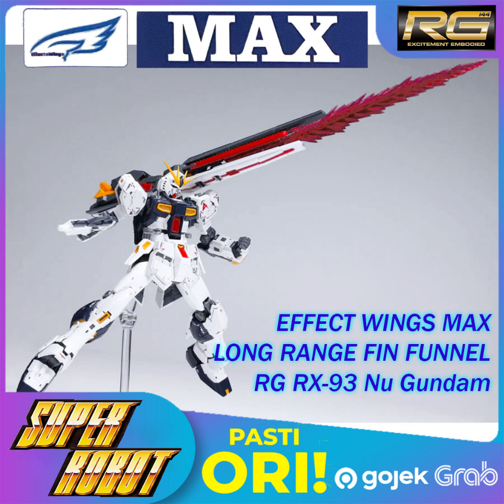 Effect Wings RG HG EG Long Range Fin Funnel RX-93 Nu Gundam Color
