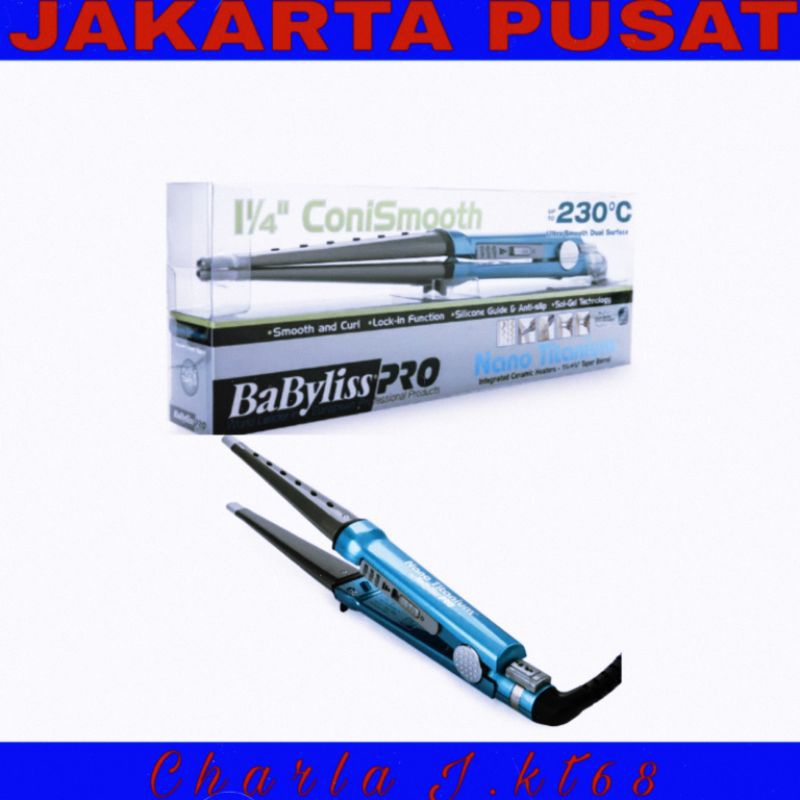 Catok rambut babyliss pro catok curly ultra smooth babylis pro nano titanium