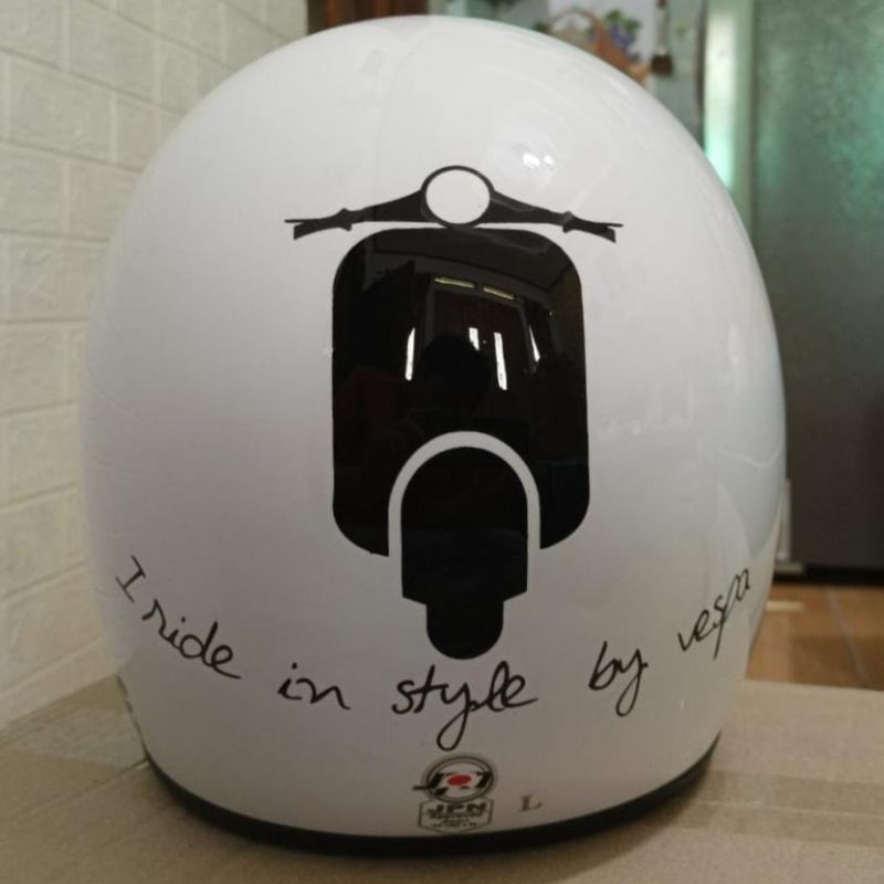 Helm BOGO Vespa ORIGINAL || HELM PRODUK BAWAAN VESPA ASLI.