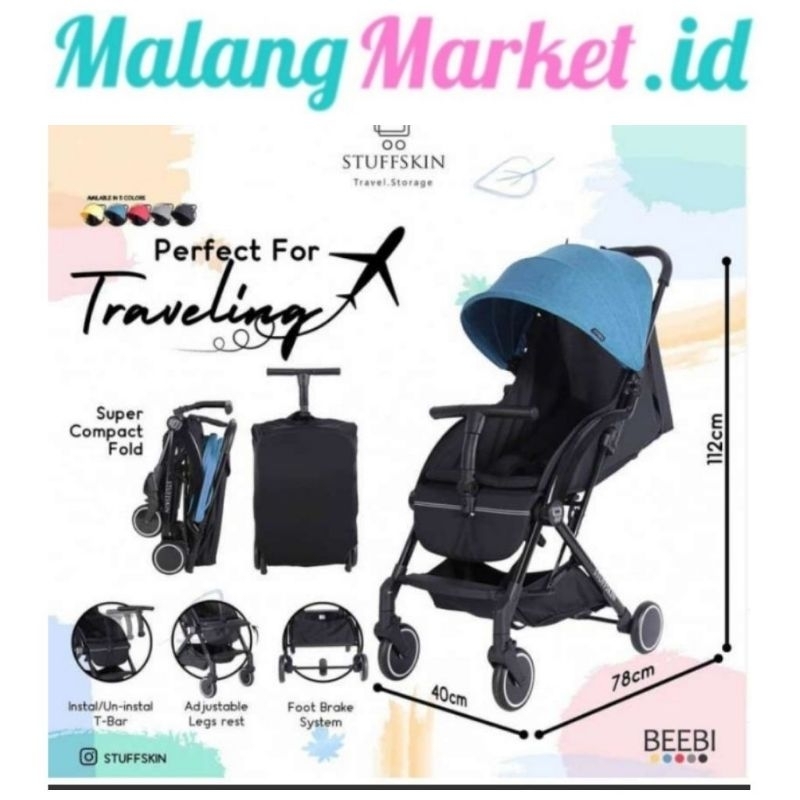 Stuffskin Beebi Stroller Cabin Size Stroller Lipat Kecil stroller kabin Malangmarket.id