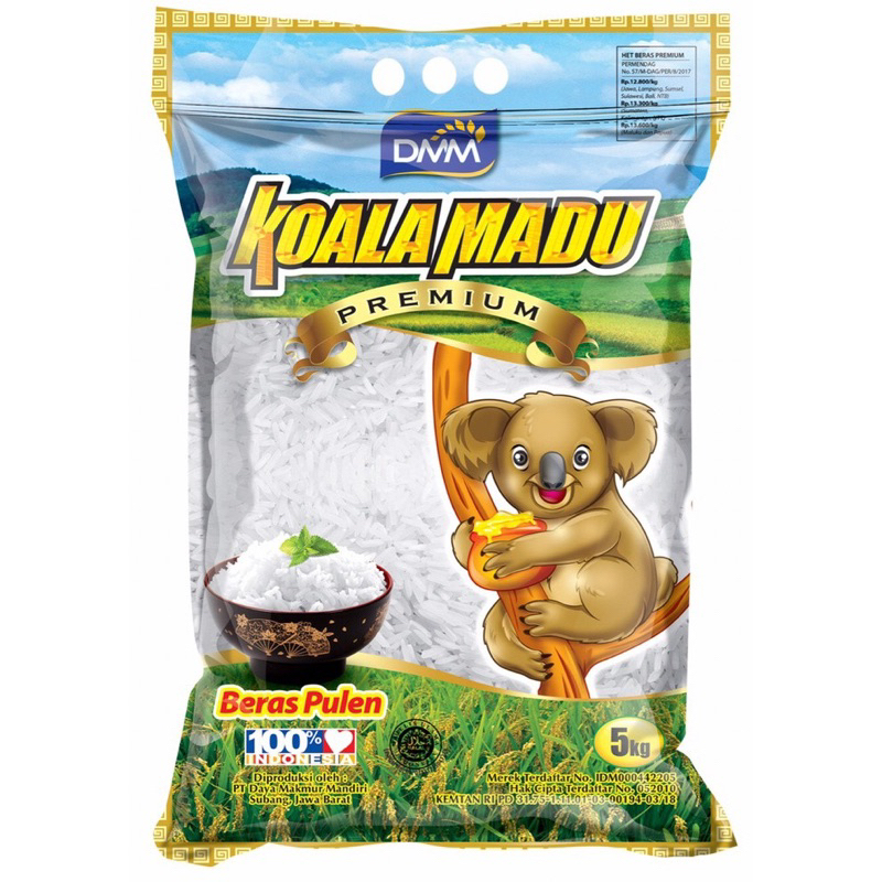 

Beras Setra Ramos koala madu Premium 5 kg