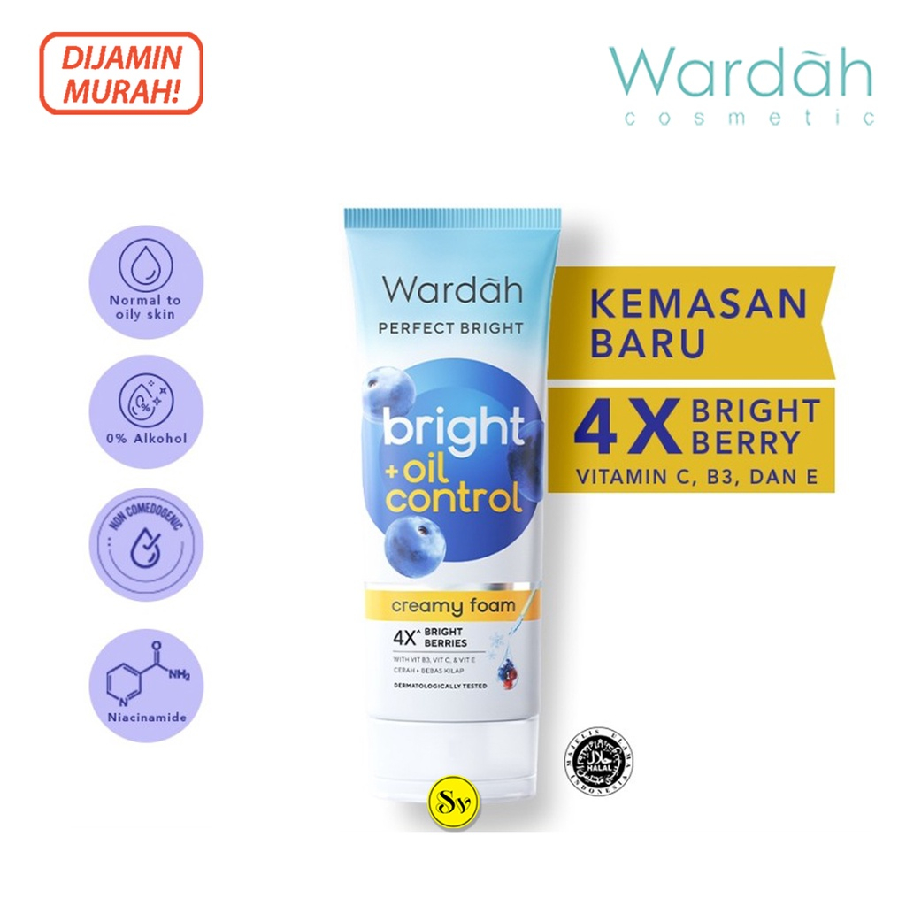 ❤ PAMELA ❤ Wardah Perfect Bright Creamy Foam Brightening + Oil Control