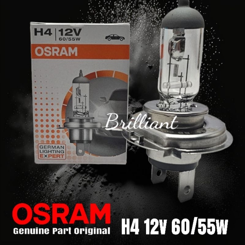 Lampu Mobil - Bohlam Halogen H4 - OSRAM Original - Harga Satuan Pcs