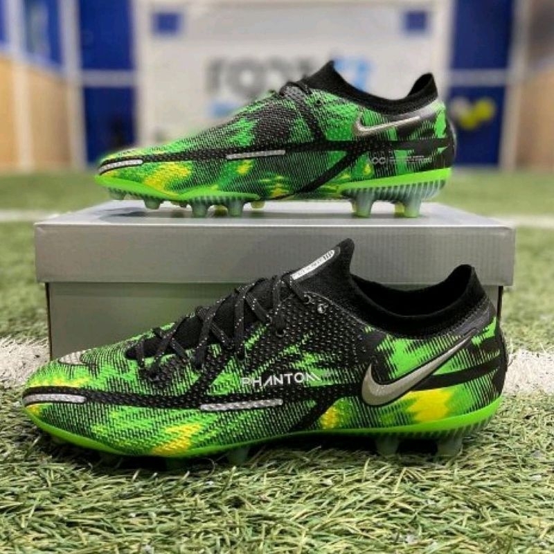SEPATU SEPAK BOLA NIKE PHANTOM GT 2 ELITE FG GREEN BLACK