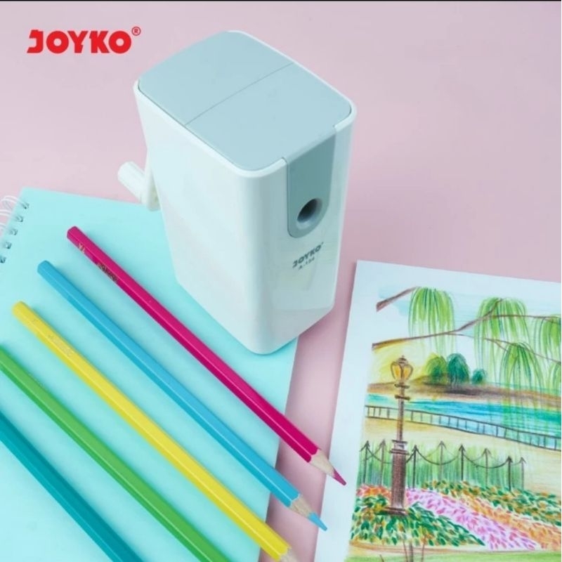 Sharpener Anti Slip JOYKO A154  Serutan Putar / Rautan Pensil A 154