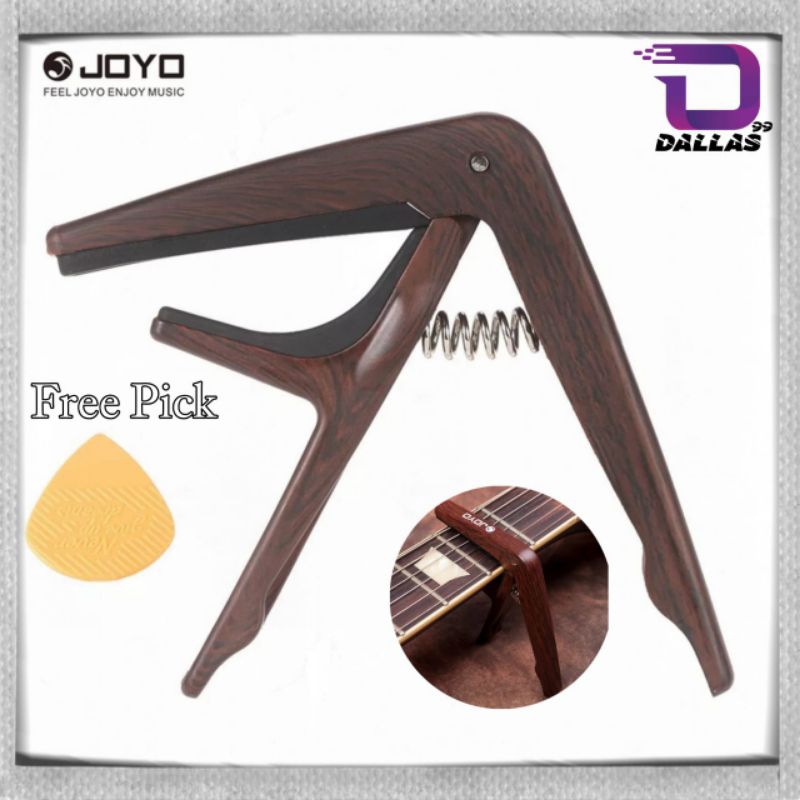 Joyo KAPO Gitar Motif Kayu