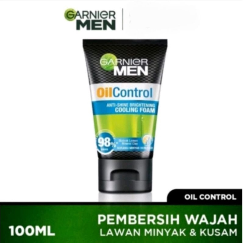 GARNIER MEN OIL CONTROL ANTI-SHINE BRIGHTENING COOLING FOAM