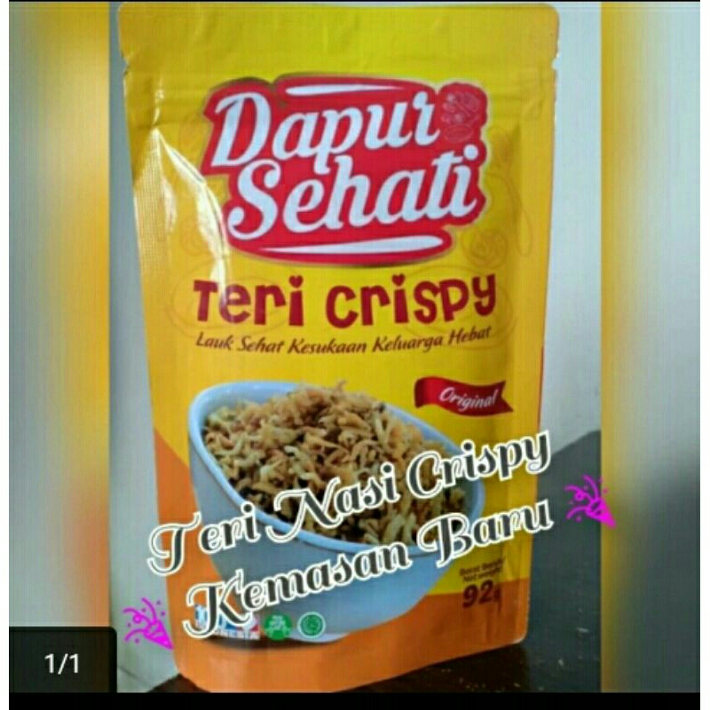 

Makanan siap saji murah - makanan instan - lauk pauk - Teri Nasi Crispy Dapur Sehati - Non MSG