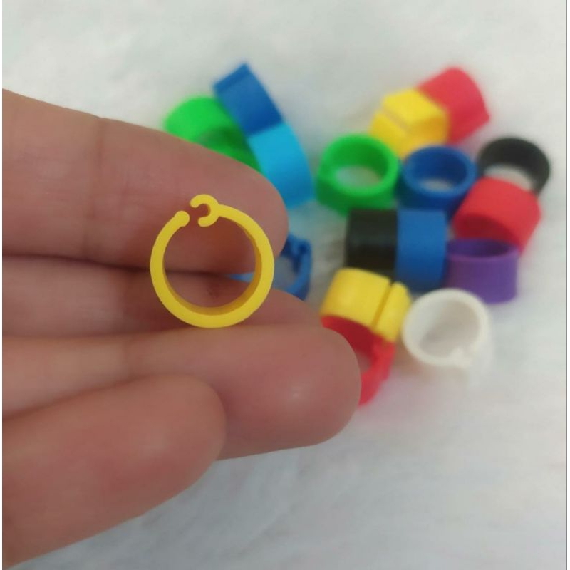 10pcs Ring burung derkuku puter pelung ukuran 6mm