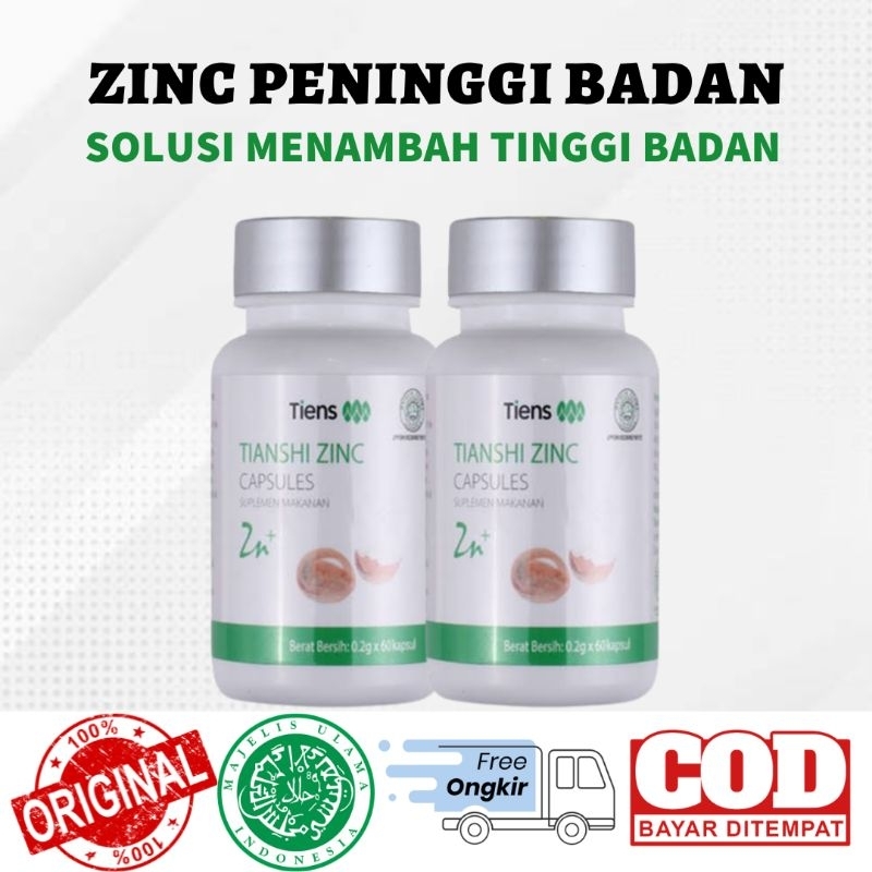 [ TERLARIS ] TIANSHI ZINC | SUPLEMEN PENINGGI BADAN , PENAMBAH TINGGI BADAN , PENINGGI BADAN TERBAIK