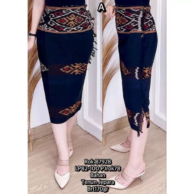 ROK TENUN RUMBAI 7/8 ROK KERJA WANITA