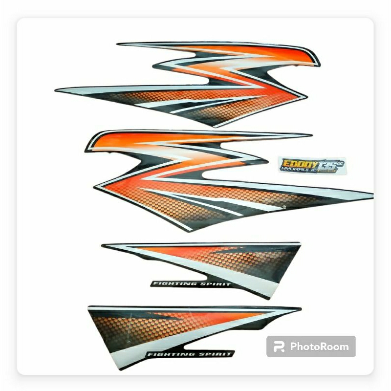 STRIPING RX KING 2003 OREN - STRIPING RX KING 2003 GOLD - LIS BODY RX KING 2003