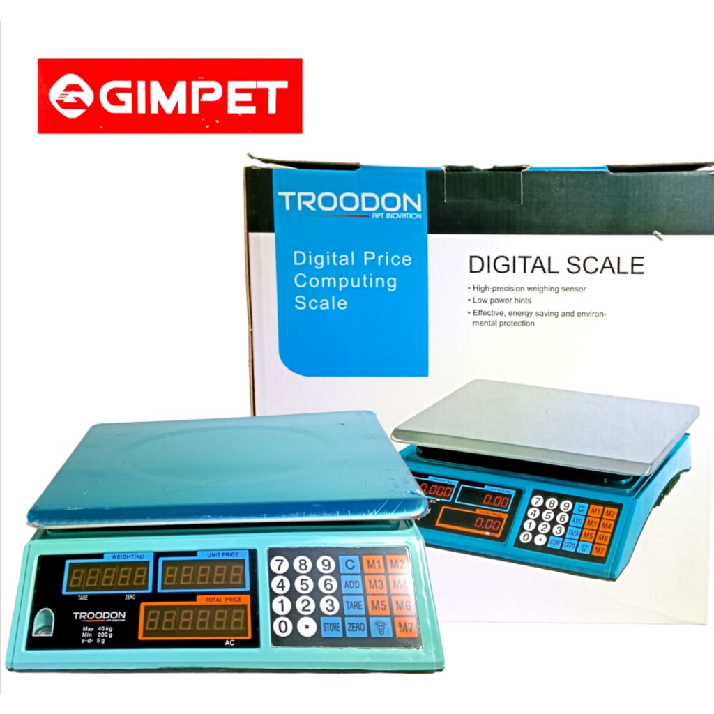 TERLARIS  TIMBANGAN DUDUK DIGITAL TROODON 40KG TIMBANGAN ACS TRODON 40 KG TIMBANGAN ELEKTRONIK