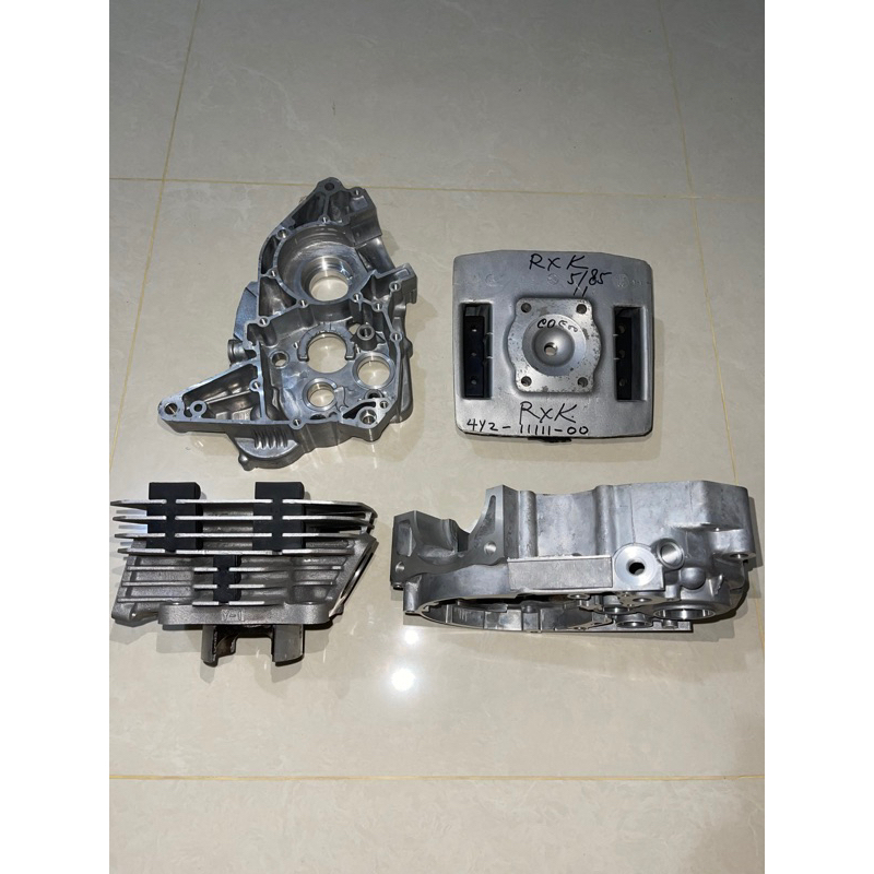 RX KING NOS Krengkes Crankcase buta, blok Y1, head deksel Y1, Piston japan Original BARU