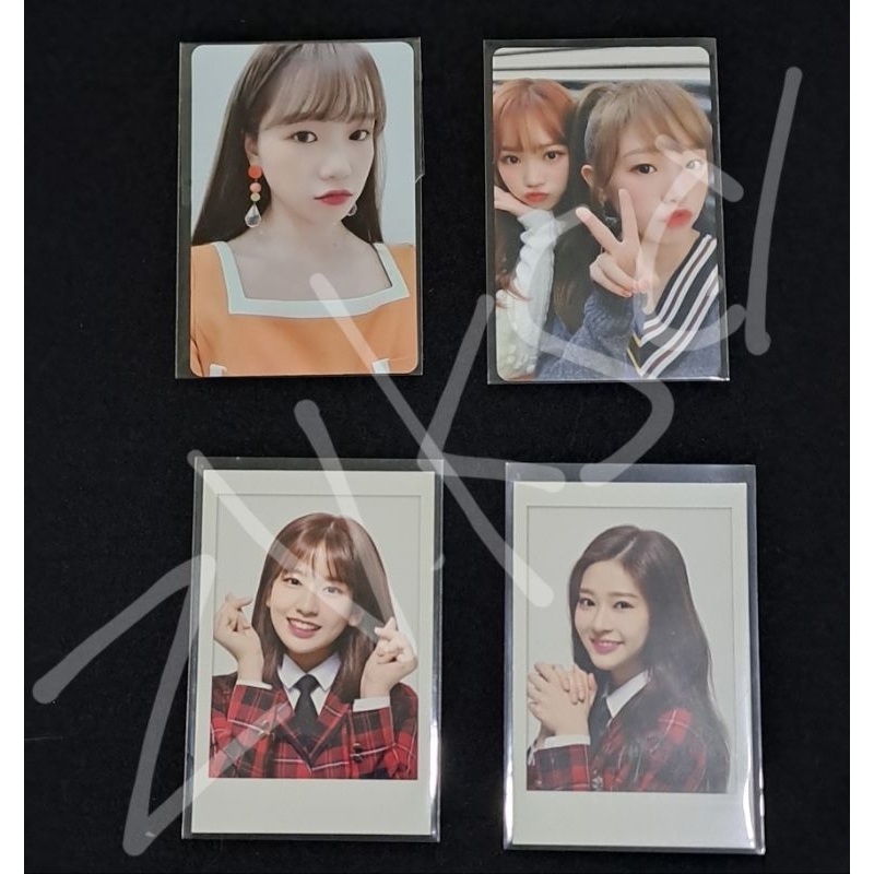 photocard izone yuri ranger, ssamyen, jinjoo skoolooks